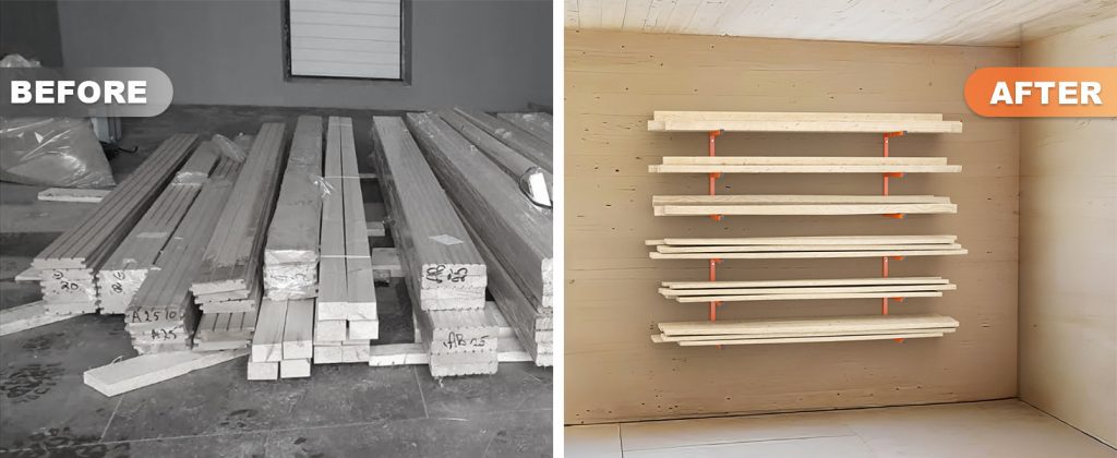 Ultrawall Wall Mount Wood Organizer